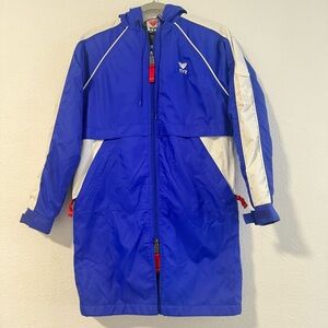 TYR‎ Alliance Team Swim Parka Fleece-Lined Swimming Jacket Blue Unisex M
